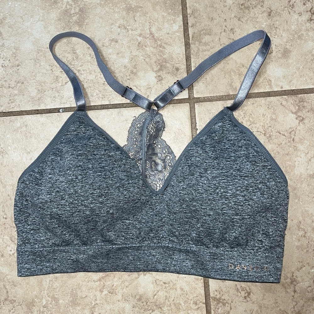 Danskin Brallette Size Medium- Gray